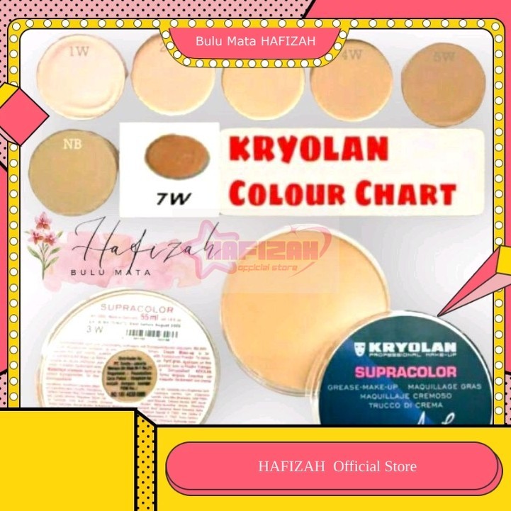 HAFIZAH Krayolan Supracolor Foundation Alas Bedak Multifungsi 55ml 15ml 8ml Cocok Untuk Berbagai Jen