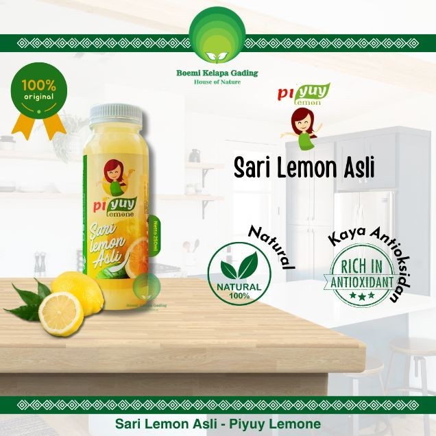 

Piyuy Sari Lemon Asli Original Halal Tanpa Campuran Air 250 ml