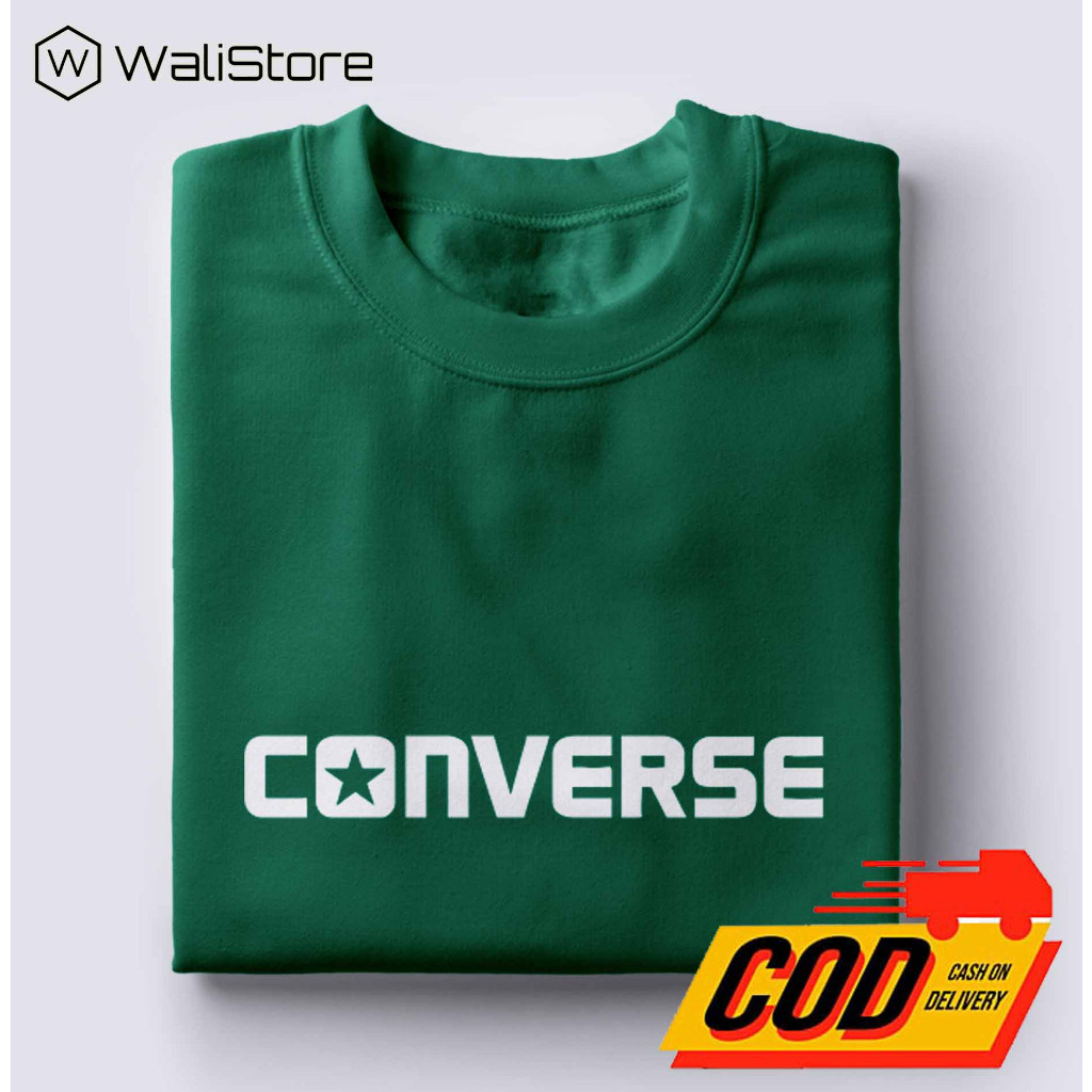 KAOS UNISEX PRIA WANITA CONVERSE Original 100% = Kaos Distro Cowok Cewel Premium Terlaris