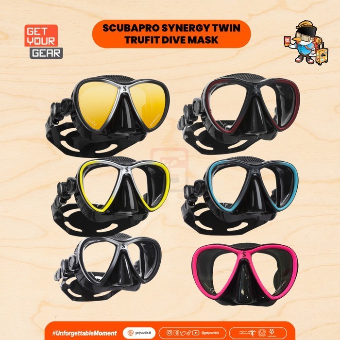 Scubapro Synergy Twin Trufit Mask Scuba Diving - Masker Selam