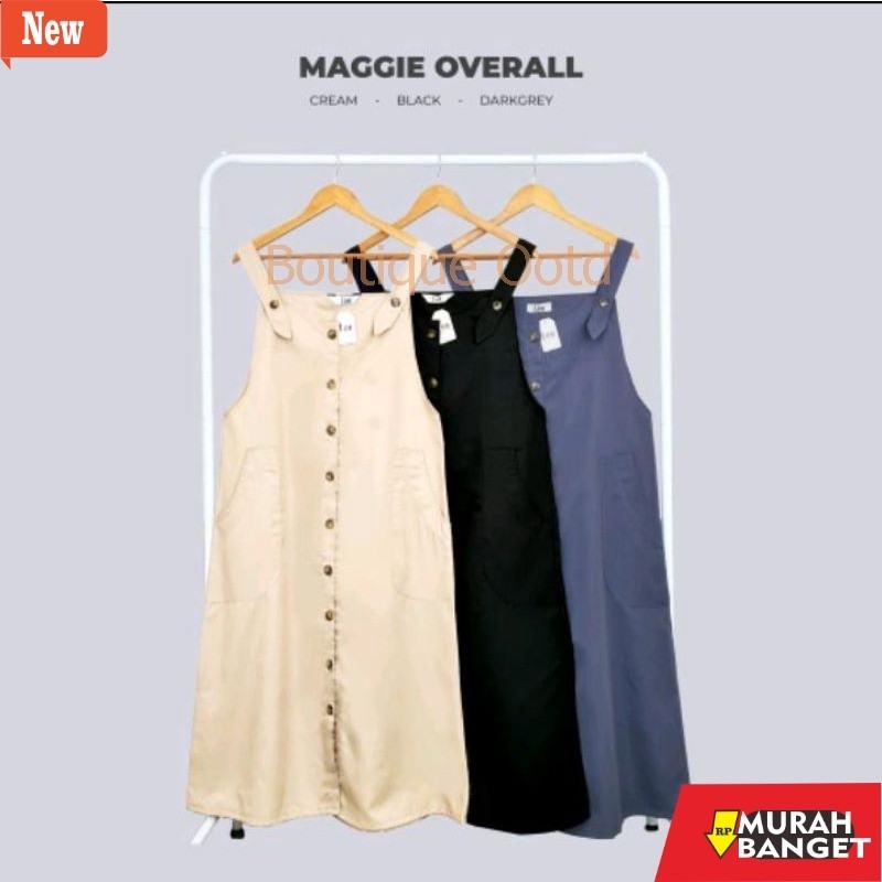 Jumpsuit Wanita Kekinian MAGGIE OVERALL ROK PANJANG WANITA MUSLIM