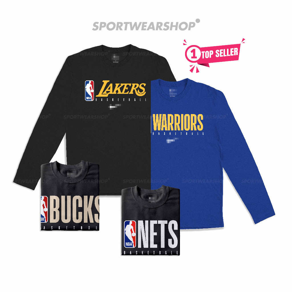 Kaos Olahraga Baju Basket Pria Wanita NBA T shirt Essential Practice 2020 LENGAN PANJANG LONGSLEEVE 
