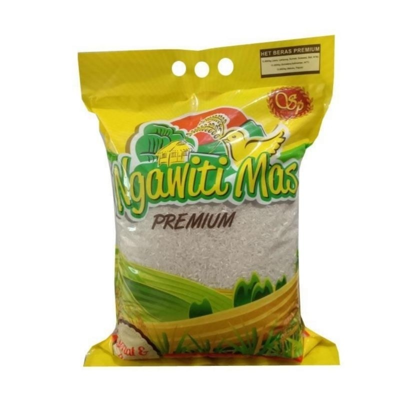 

beras ngawiti 5 kg, beras premium