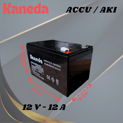 KANEDA AKI KERING ACCU BATTERY 12V 8AH 12AH  / TOKUDA BATERAI AKI KERING 12 VOLT 8 AH 12 AH