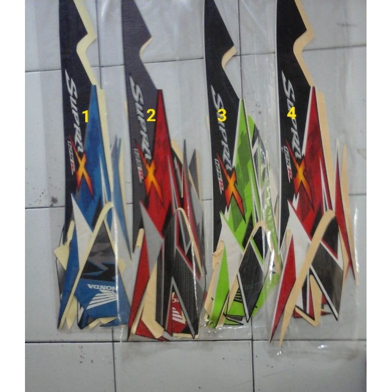 Sticker Striping supra x 125 CW 2010 body full DV SPORT