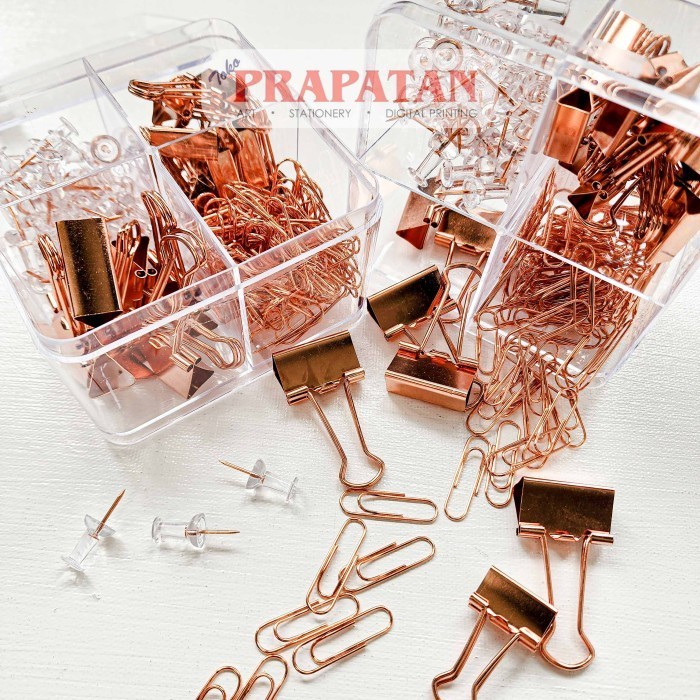 

DS99 Deli Binder Paper Clip Push Pin Set 78551 | Set Penjepit Kertas