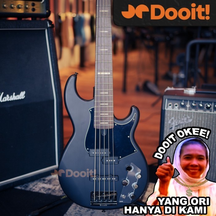 YAMAHA BB735A BB 735 A Electric Elektrik Bass 5 Senar String - Matte Translucent Black