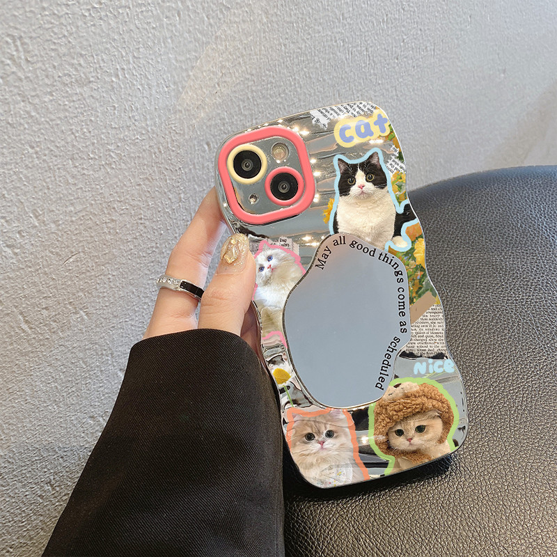 【Sinko Case】 untuk OPPO  A3S A5S A8 A9 2020 A11K A12 A5 4G 5G A15S A16 anak kucing A16E A16K A17 A17