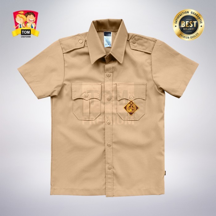 

⭐KUALITAS TERBAIK⭐ Seragam TOM Kemeja SD Pramuka Penggalang Tangan Pendek (NEW) No 5 Murah