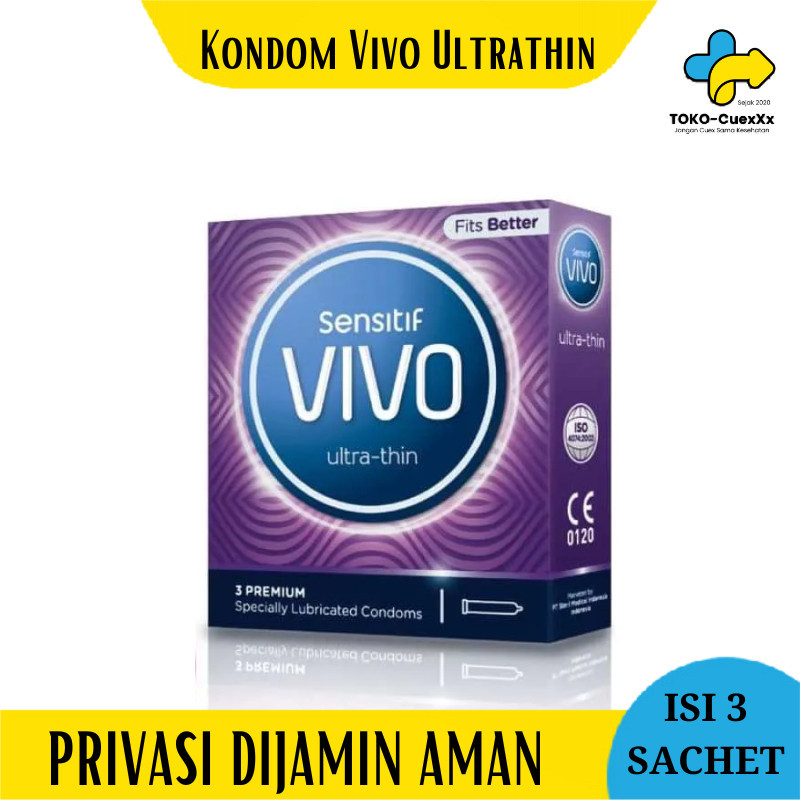 Kondom Vivo Ultra Thin Isi 3 Pcs Condom Tipis