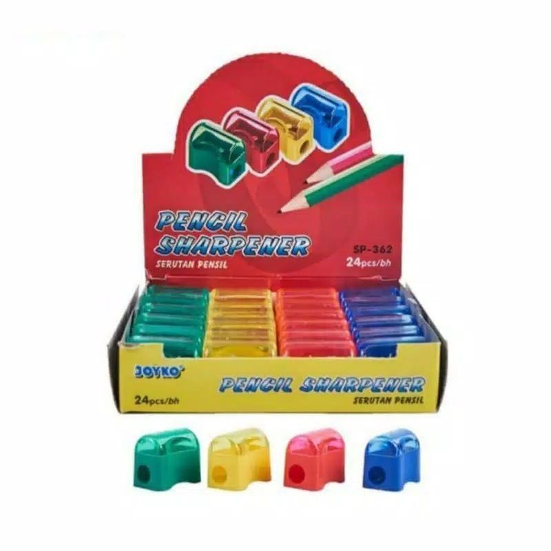 

RAUTAN PENSIL JOYKO SERUTAN PENSIL PENYERUT PENCIL SHARPENER PENGSERUT PERLENGKAPAN SEKOLAH