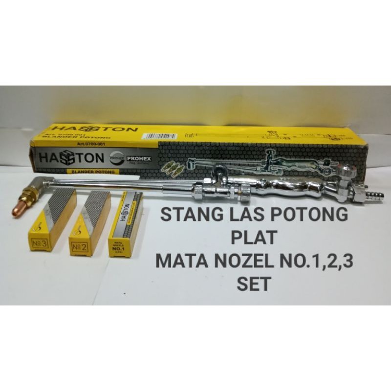 Stang Las Pemotong Plat Besi komplit Nozel