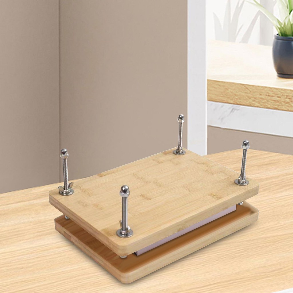

Book Press Multipurpose Convenient Lightweight Manual Binding Press for Documents DIY Bookbinding Scrapbooking Cardboard Cards