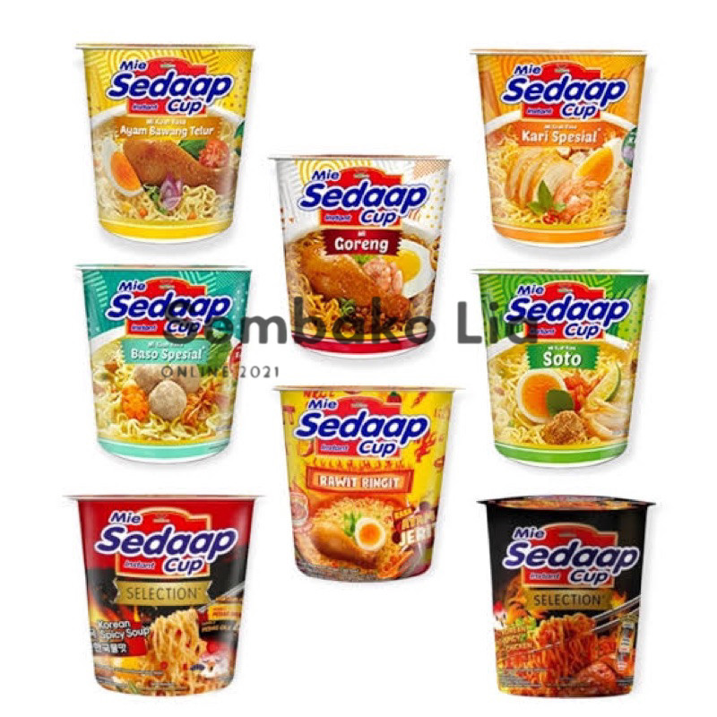 

Mie SEDAAP Cup All Variant