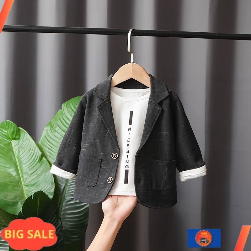 ✨COD✨ -Setelan Blazer anak laki-laki import Setelan jas anak Laki- Laki Set anak Semi formal