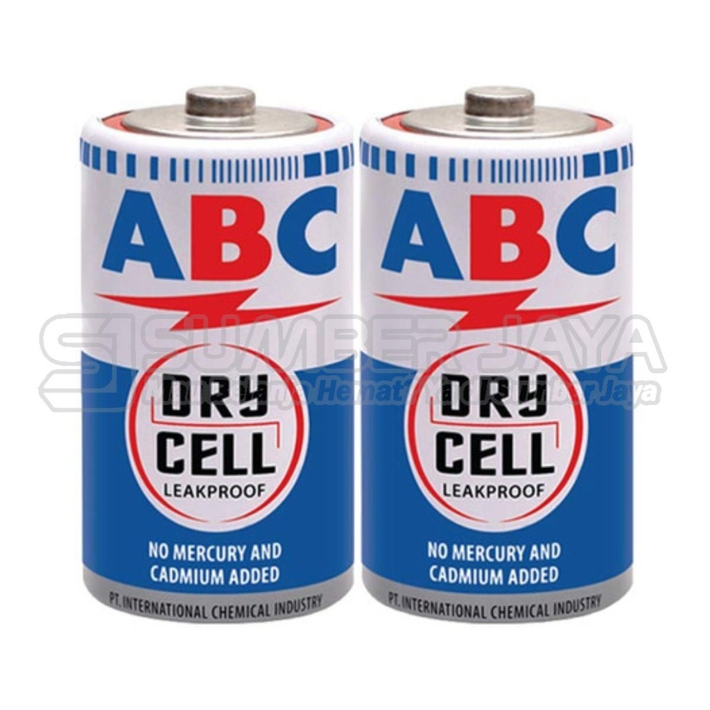 Baterai Batere Batery ABC Size C R-14/ Size D R-20 Isi 2 Pcs