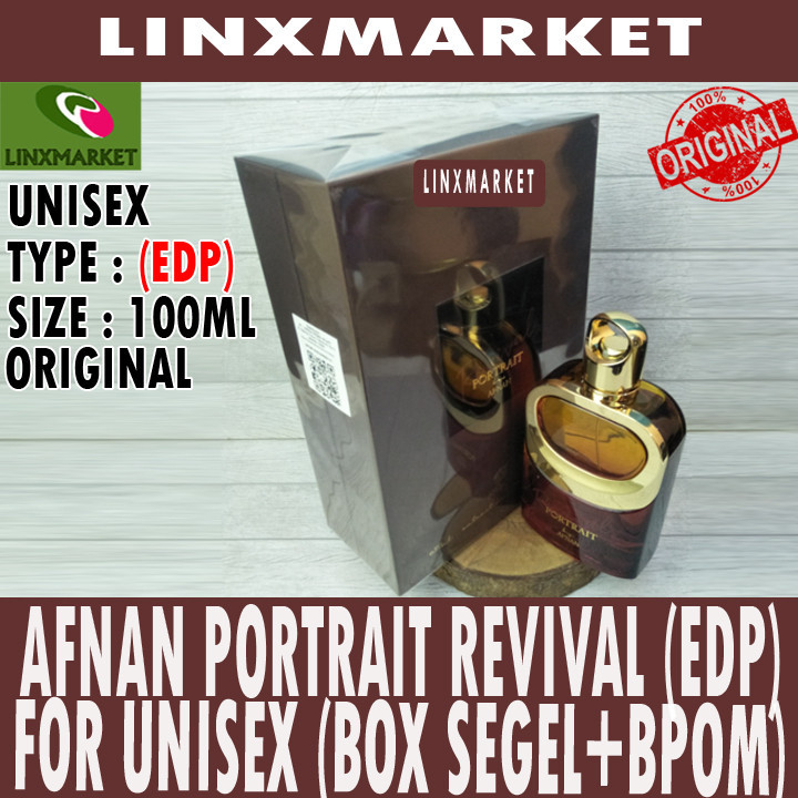 LINXMARKET AFNAN PORTRAIT REVIVAL FOR UNISEX EDP 100ML (BOX SEGEL+BPOM)