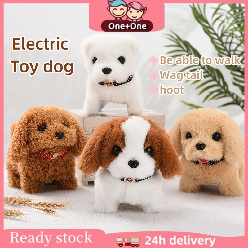 KIDS FRIENDLY Boneka Anjing - Mainan Boneka Anjing Elektrik Bahan Plush Mainan Boneka Anjing Bisa