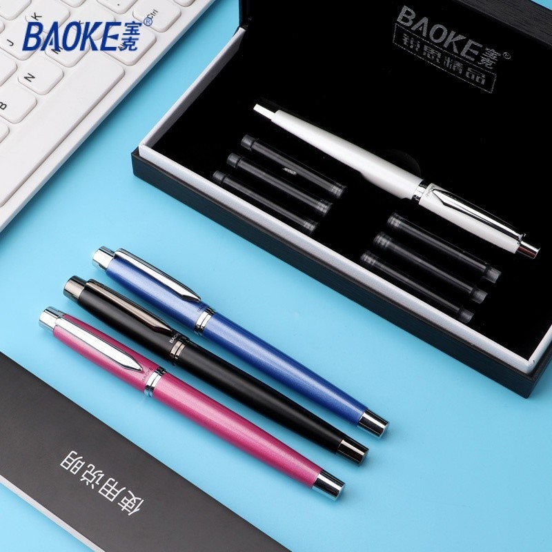 

BAOKE Luxury Metal Fountain Pen Gift Set 1 Fountain Pen 6 Fountain Pen Cartridge T13