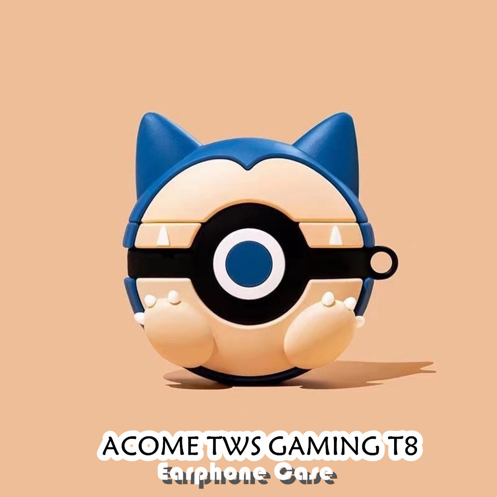 Discount Untuk ACOME TWS GAMING T8 Case Trendi Kartun Soft Silicone Earphone Casing NO.3