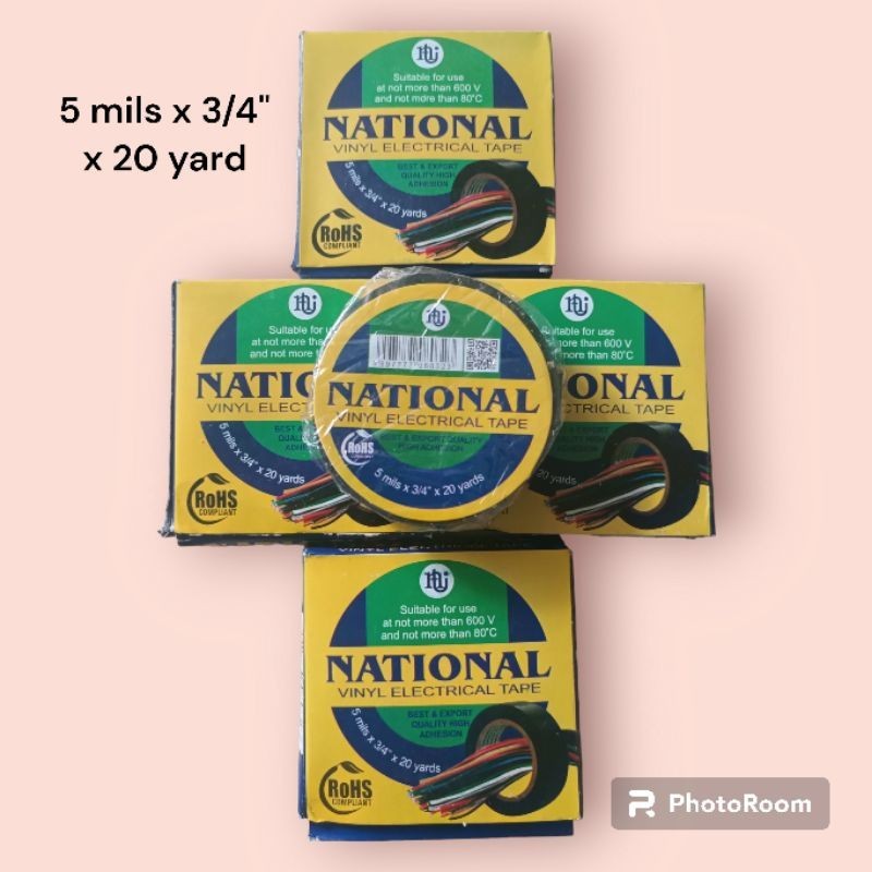 

isolasi national hitam 20 yard 1 pcs | Palenshopp16