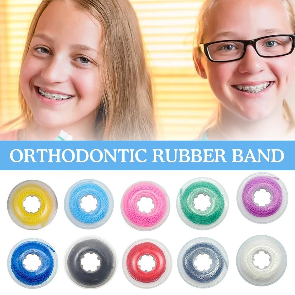 Karet Gelang Ortodontik Gigi Kawat Gigi Lateks Elastis Ortodontik