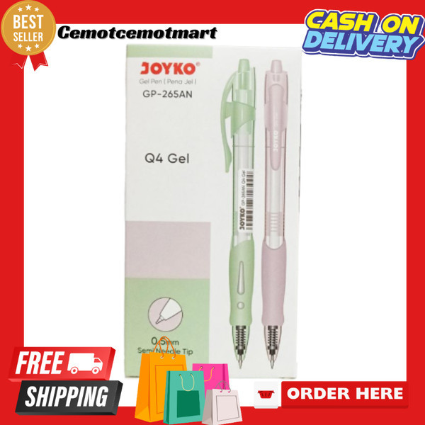 

[Cmt] [PACK] Ballpen / Pulpen / Pena Gel Cetekan - Joyko GP-265AN Q4 Gel MURAH