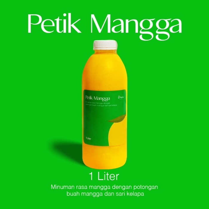 

Petik Mangga Dua Coffee Minuman Kemasan 1 liter - 1 BOTOL