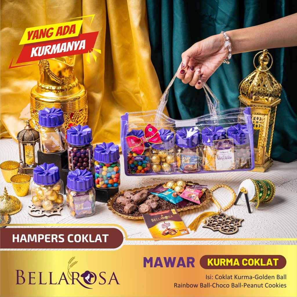 

KBU PAKET KUE LEBARAN BELLAROSA MAWAR KURMA COKLAT ANEKA COKELAT / HAMPERS HARI RAYA LEBARAN 2025