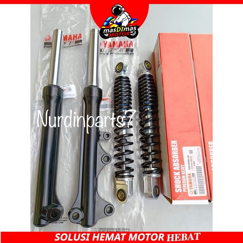 As Shock Depan Plus Tabung + Shockbreaker Belakang Vega ZR Vega rr Vega R New 5D9