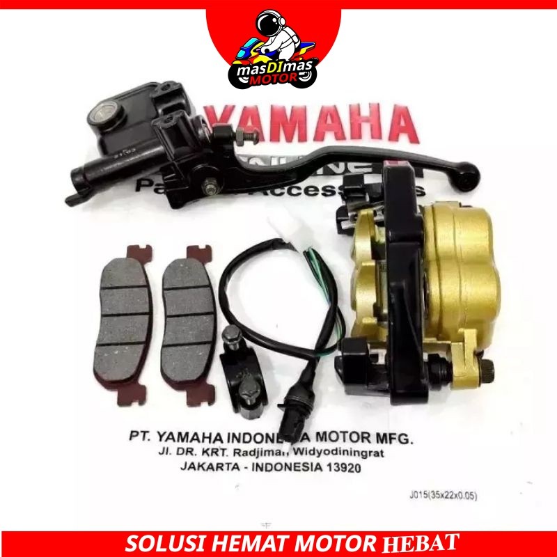 Kaliper + master rem set Yamaha fiz r, Jupiter z lama, vega r lama