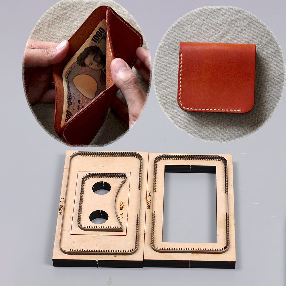

100x95mm cardholder wallet leather craft cutting dies knife mold cutter