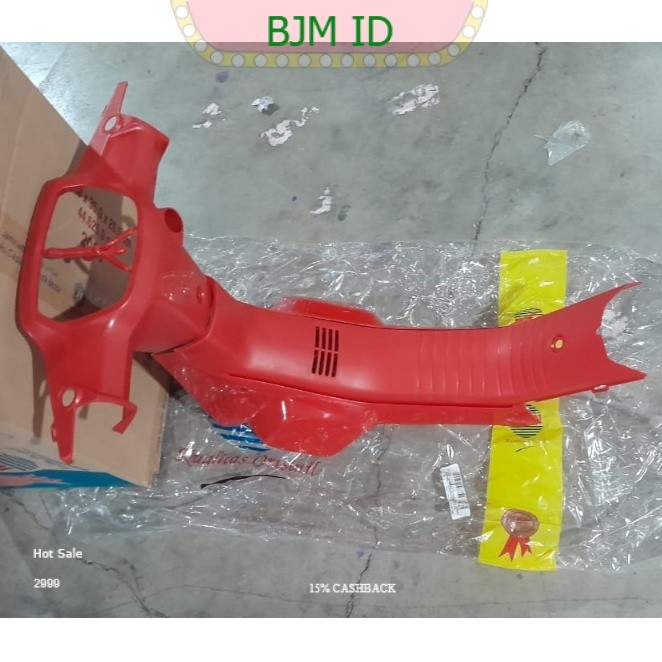 -Set Batok Belakang + Reksil / Legsil Sayap Tengah Warna Merah Glossy Grand Bulus | Rear Handle Cove