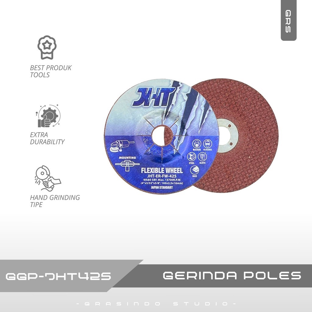 TBL Gerinda Poles 4 Inch JHT / Mata Gerinda Poles JHT / Batu Gerinda Poles