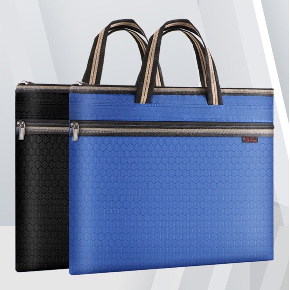

Large Capacity A4 Document Bag File Folder Oxford Cloth Portable Handle Office Briefcase Waterproof Handbag Business Package