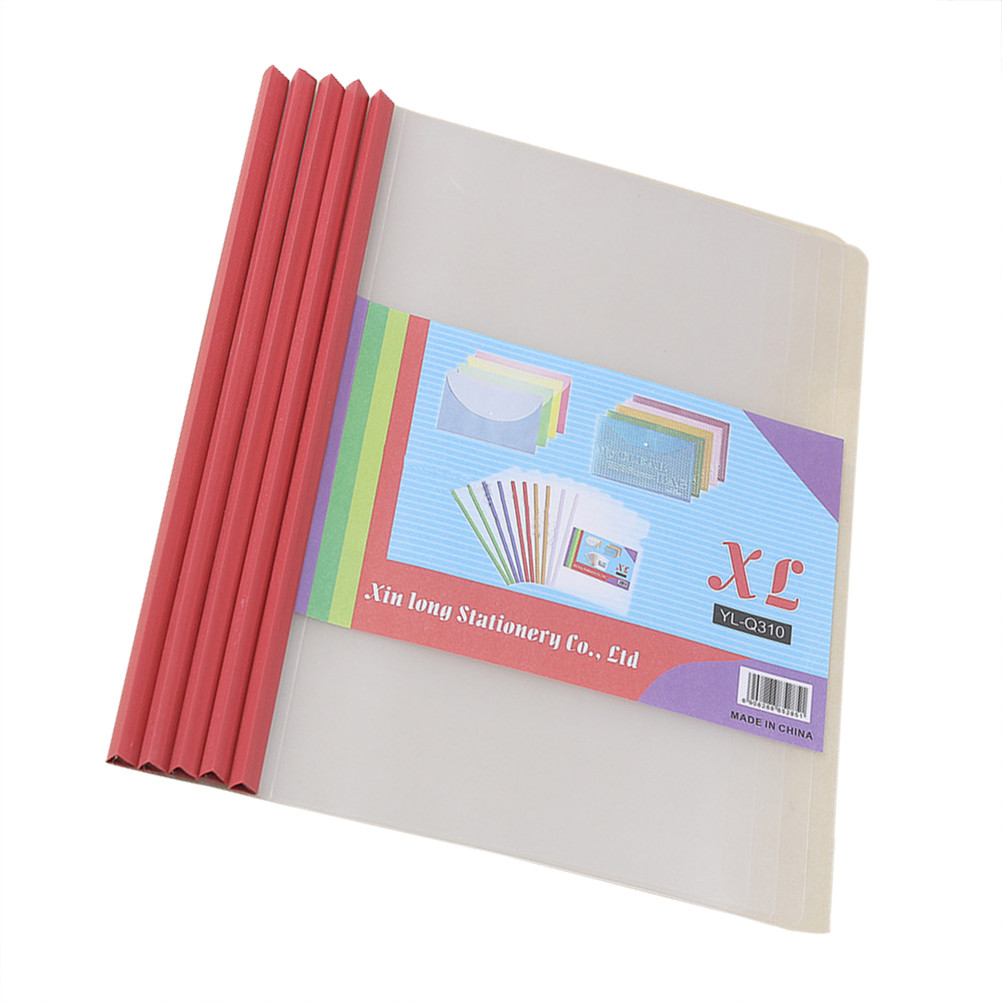 

10 Pcs File Folder Files Organizer Report Binder Pp Paper Cover Sliding Bar Holder
