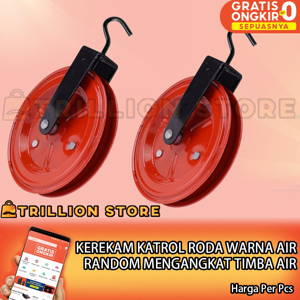 Katrol Timba Angkat Beban Ember Kerekan Burung Bendera Rimba Air Variasi Peralatan Galian Besi Kanda