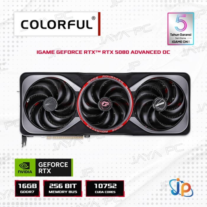 VGA Colorful IGame GeForce RTX 5080 Advanced OC 16GB - 16 GB GDDR7