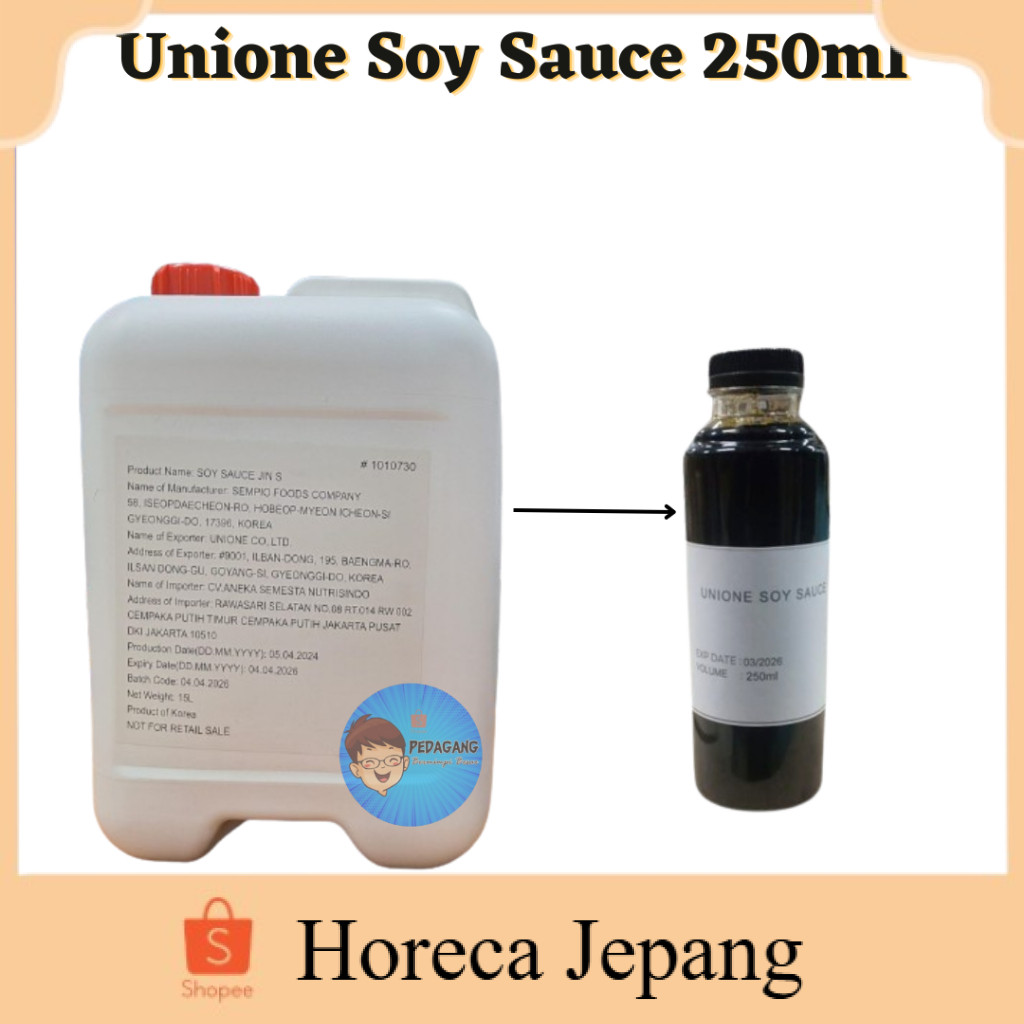 

Unione Soy Sauce 250ml/ SOY SAUCE JIN S/ Unione soy sauce
