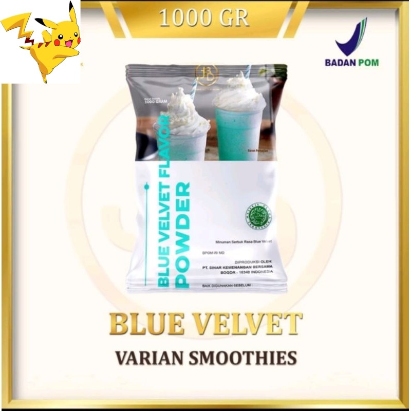 

[SDW] pekanbaru/BUBUK MINUMAN PREMIUM BLUE VELVET - JAKARTA BUBBLE DRINK | BPOM & HALAL