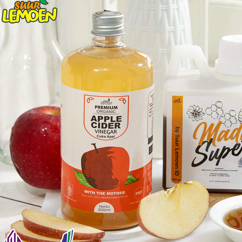 

Cuka Apel by Suur Lemoen untuk penambah masakan Diet meninhkatkan Imun Tubuh Halal dan BPOM