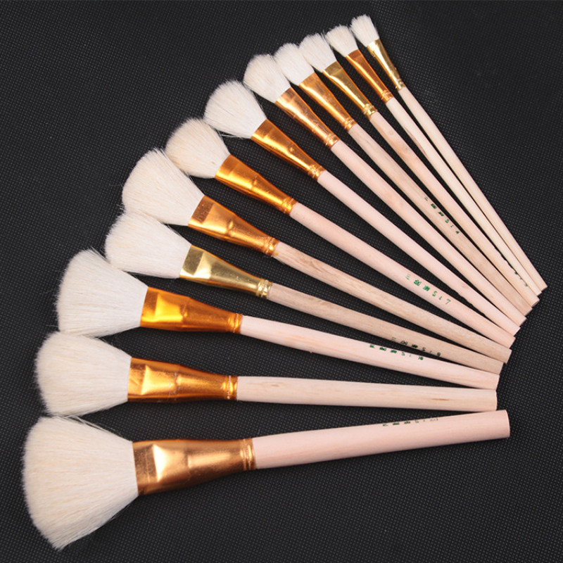 

Pottery Art Wool Brush for Ceramic Glaze/Painting Coloring Watercolor Paint Acrylic Craft DIY Painting Pen Art Supplies
