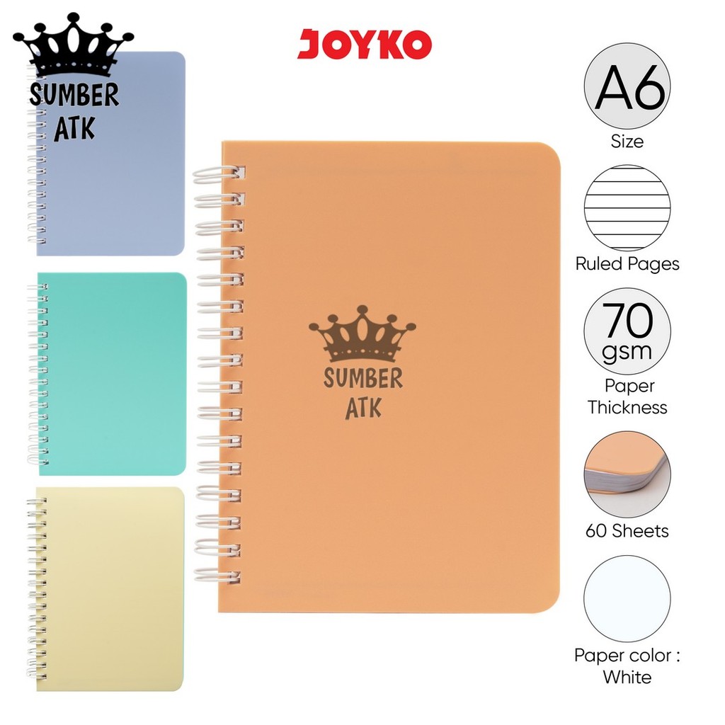 

Ruled Notebook Diary Agenda Buku Catatan Bergaris Joyko NB-744 A6