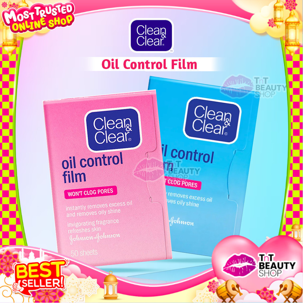Clean and Clear Oil Control Film Face Paper Kertas Minyak Wajah Clean & Clear  | TnT Beauty Shop