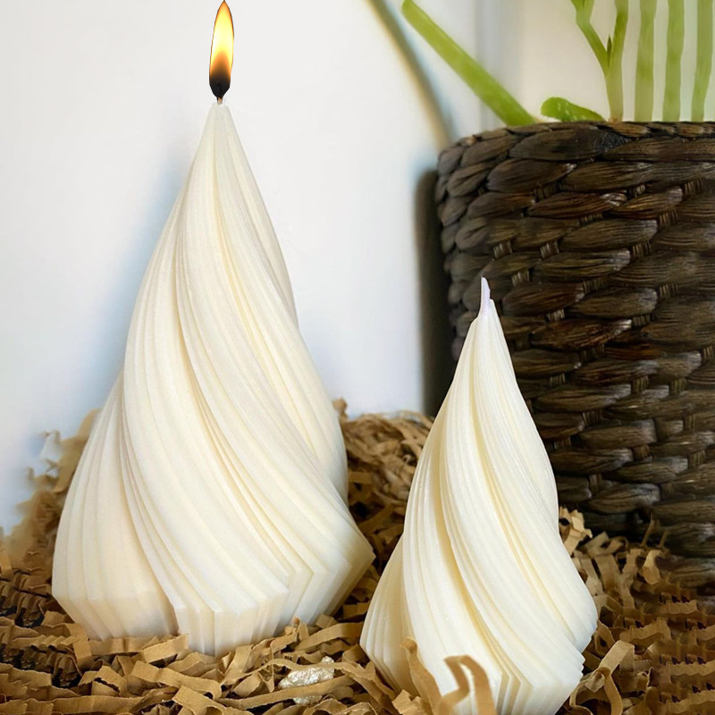 

DIY Taper Pillar Silicone Candle Mold Creative Handmade Taper Resin Aromatherapy Plaster Mold Home Art Decorative Ornaments