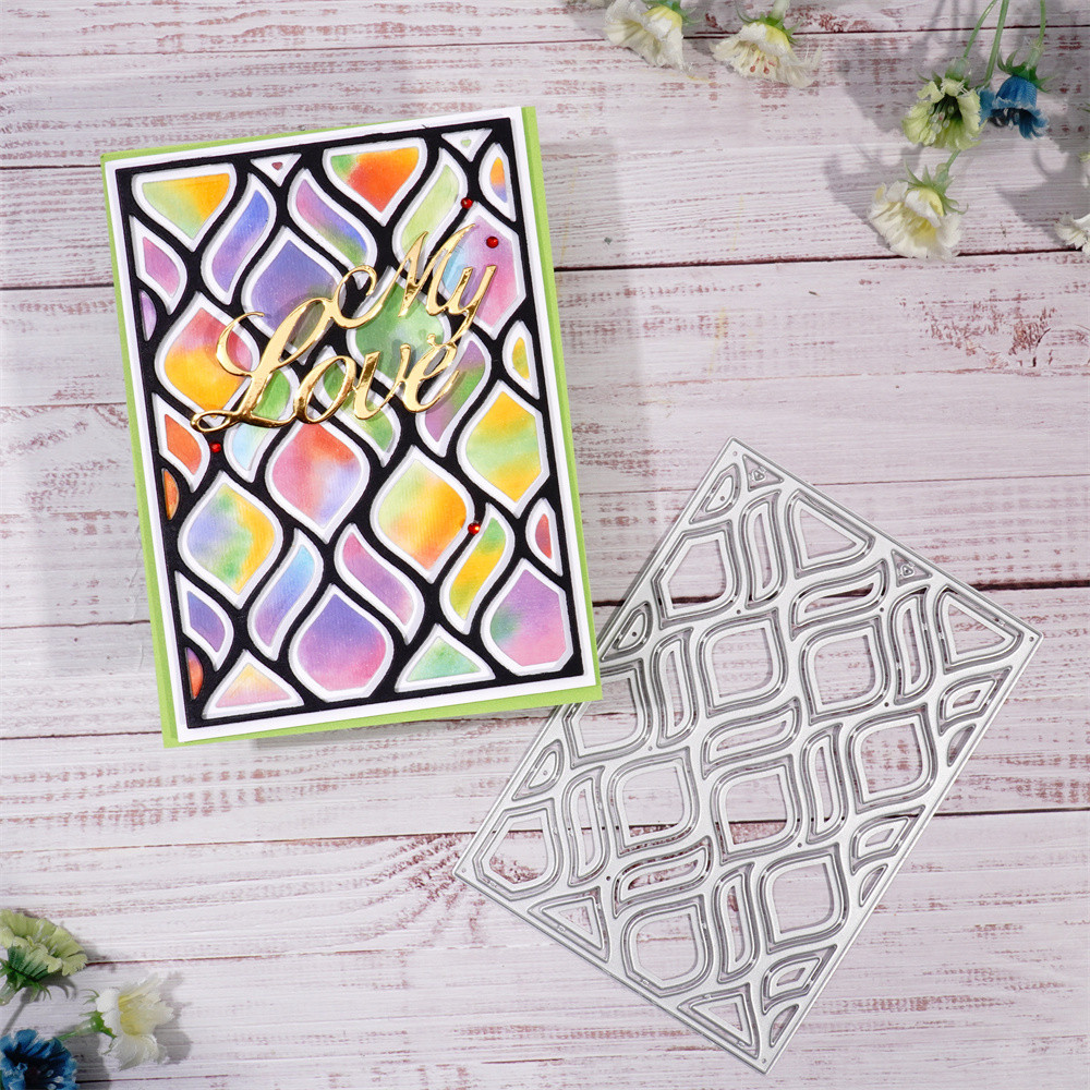 

2024 New Arrivals Metal Cutting Dies Word Pattern Cut Die Mold Rectangle Frame Scrapbooking Paper Scrapbook Stencils Stamp Craft