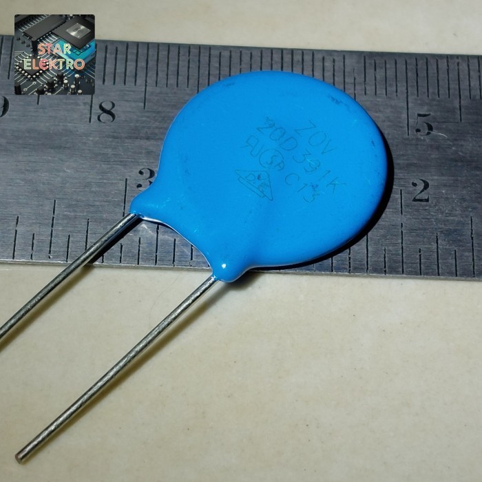 

DnG27 20D391K Varistor ZNR ZOV MOV CNR 20D 391K 20MM 20 mm 390V 390 Volt Metal Zinc Oxide 20D391 200391K