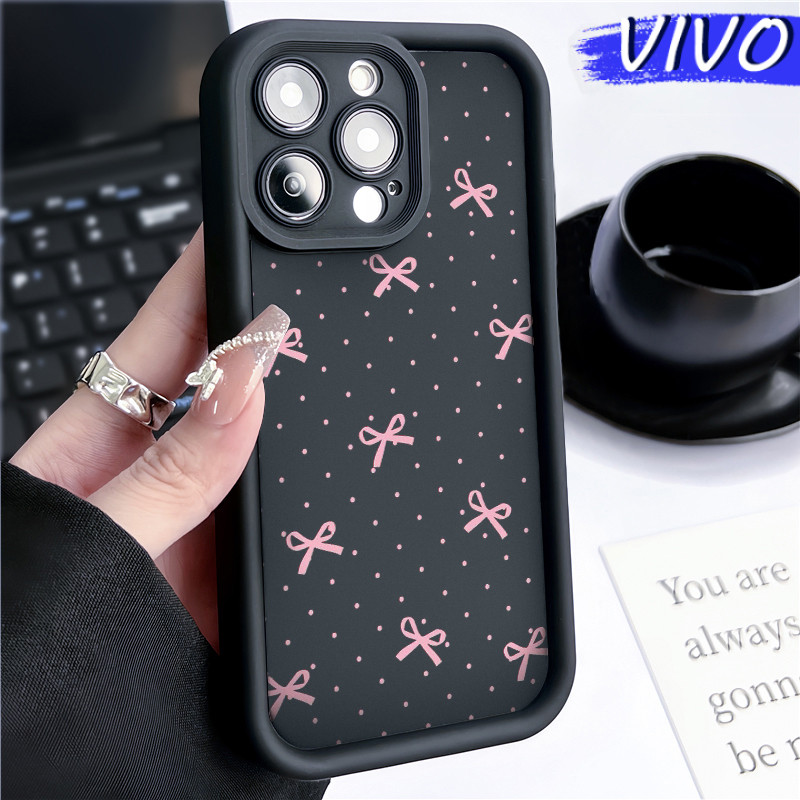 Estetik Pita Silicone SoftCase VIVO Y17s Y12s Y03 Y15s Y21 Y20 Y18 Y28 Y16 Y22 Y02 Y17 Soft Polos Hi