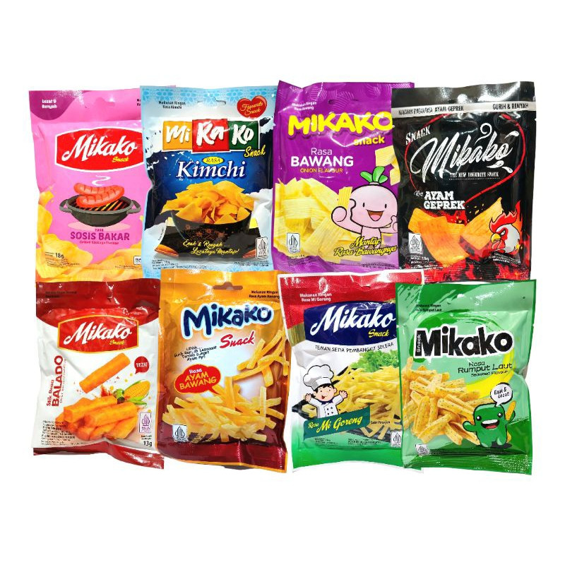 

Mikako Snack All Varian Pack Isi 10 Pcs - pengedarjajan