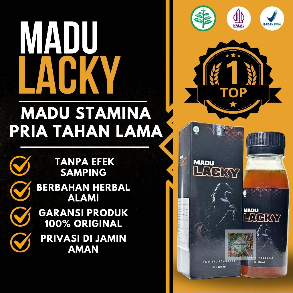 Madu Kuat Dan Tahan Lama Pria Madu Lacky Herbal Original Bpom